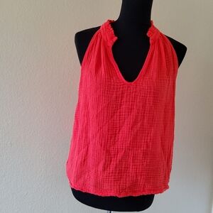 New MICHAEL STARS Viola Double Gauze Tank Top Size M